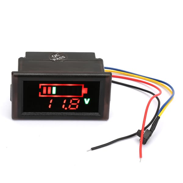 Vattentät bilvoltmeter digital display batteritestare 12V LED-mätare
