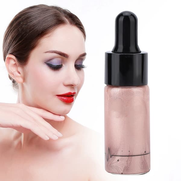 Cremet Glansfuld Flydende Highlighter Ansigt Læbe Lysnende Oplysende Kontur Makeup 01#