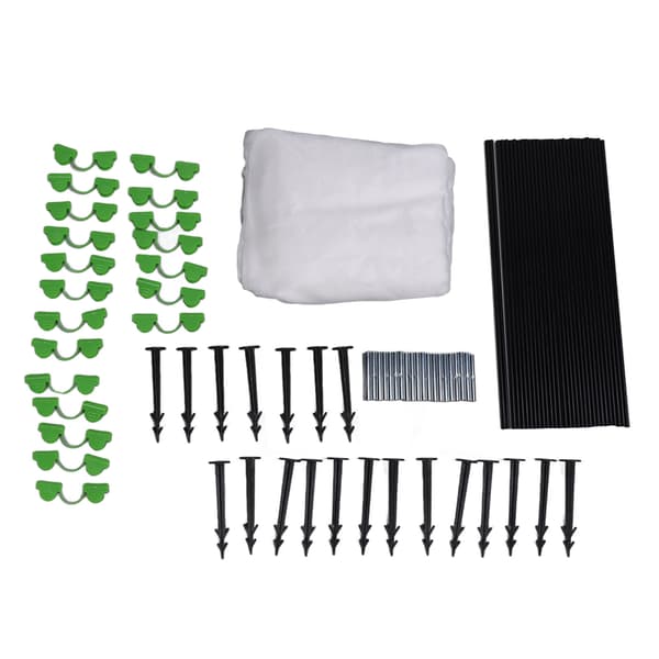 Polyeten Glasfiberbågar Set DIY Trädgårdstunnelram Radskyddsstöd