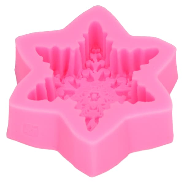 Fondantforme 3D Snefnug Premium Materiale Holdbar Nonstick Elastisk Udbredt Silikoneforme til Kage Chokolade Slik