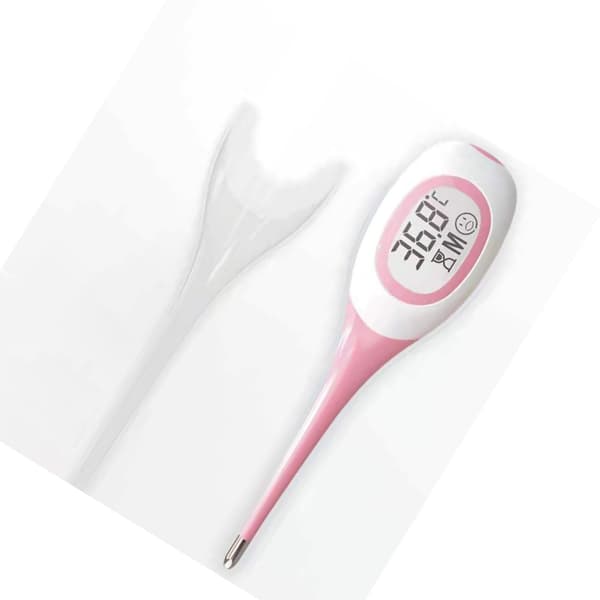 Digital termometer snabb avläsning flexibel spets hög precision oral rektal armhåla termometer rosa