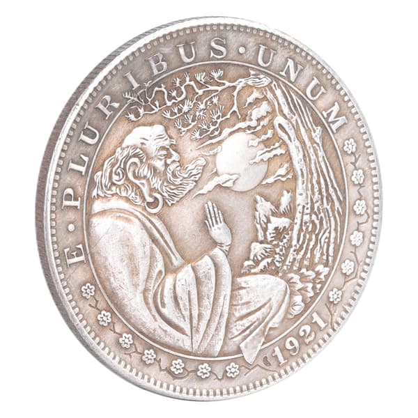 Morgan American Brass Silver Dollar Vintage Commemorative Collection Coin