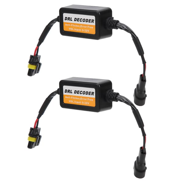 Universal kørelysdekoder fejlfri 9006 LED-pærer anti-flimmer 9-32V