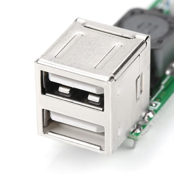 USB Step-Down Konverter 6-35V til 5V 3A Dobbelt Port Opladningsmodul