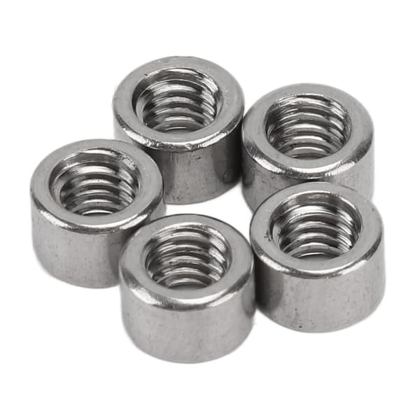 50 stk. M4x0.7 runde koblingsmøtrikker, 4 mm længde, 304 rustfrit stålforbindelse til reparationer
