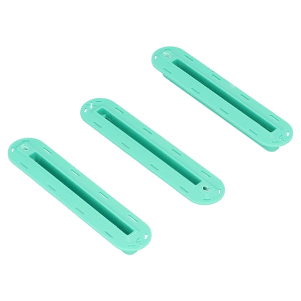 Surfbräda Fenboxplugg 3-pack - Fenkanalbas i plast med skruvar, grön