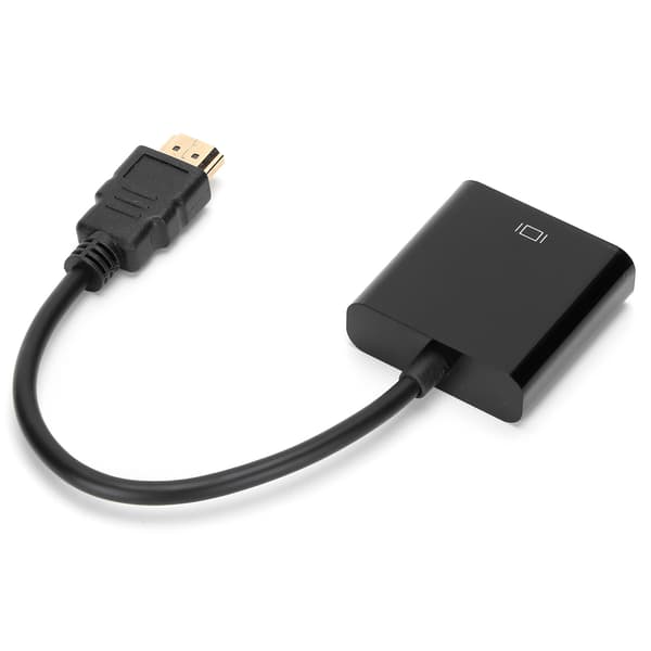 HD Multimedia Interface till VGA-omvandlare 1080P Kompakt ABS Videoadapter för bärbar dator 1 st