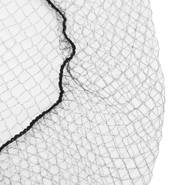 144 stk. Hårnet Nylon Engangs Parykhætte Åndbart Hårnet til Hjemmesalon Sort