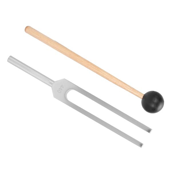 440HZ Lydhealingsterapi Stemmegaffel Aluminiumlegering Stemmegaffel Hammersæt