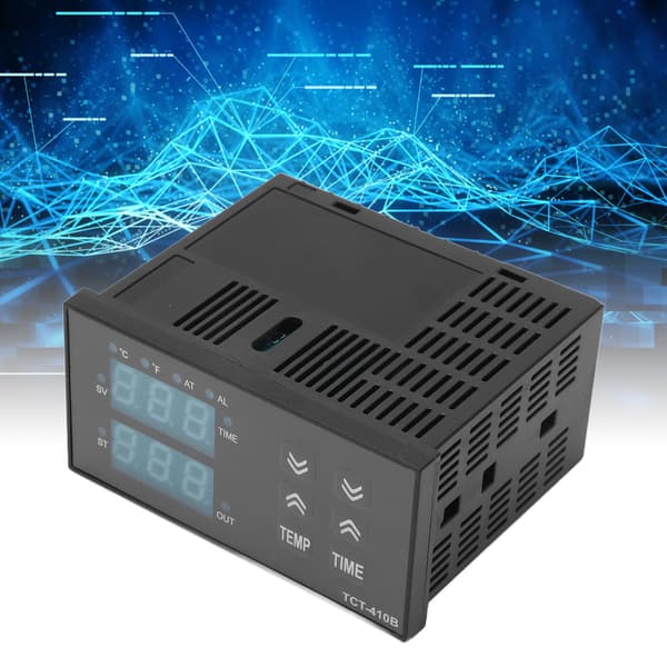 Termostatstyring 2-i-1 Digital Display Timer til Varmepresse 100-240V