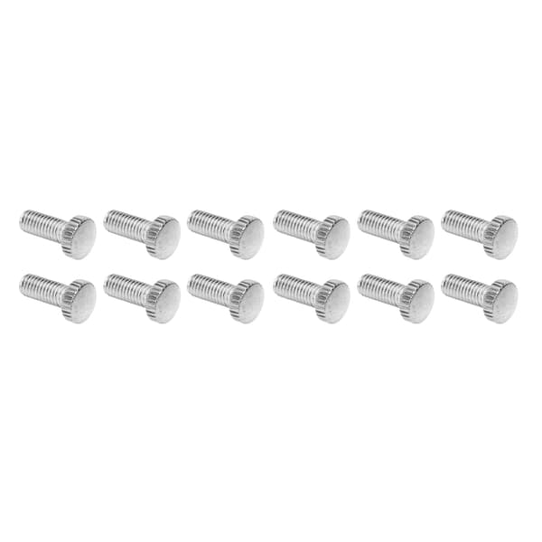 12 st järn M5 Tremolo Stall Stämskruv för Elgitarr Reparation Silver Gitarrdelar