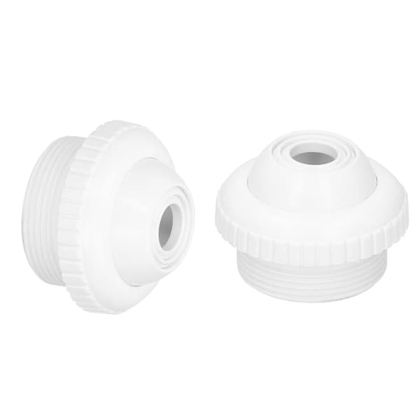 2-pack 1,5 tums utvändig gänga roterbart pool-spa-jetmassagemunstycke returinlopp