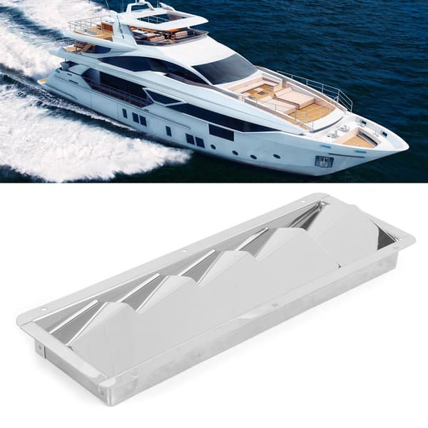 5 slidser båd lamelventil rektangel rustfrit stål holdbar ventilationsrist hardware montering