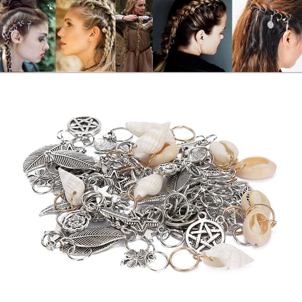 70 st hårflätringar Dreadlocks pärlring mode hårdekorationstillbehör