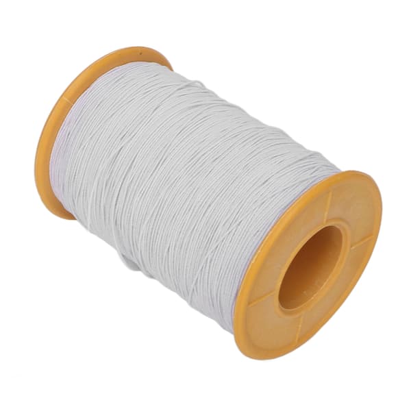 0,5 mm vit elastisk tråd, klippbar DIY-armbandstråd, elastisk tråd för smyckeshantverk