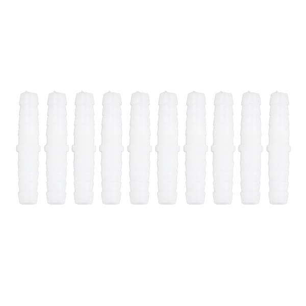 10 st plastslangkoppling rak skarvförbindare 6mm x 6mm