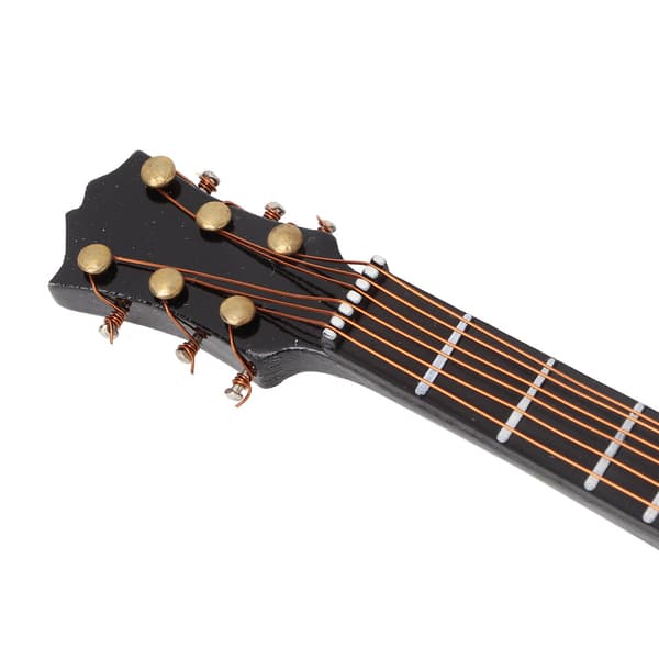 Miniatyr Tilia Hantverksgitarrform Elgitarr Instrumentmodell med Presentförpackning