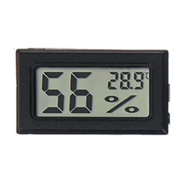 LCD Digital Akvarietermometer, Sort ABS Vandtemperaturmåler, Stød- og Vandtæt
