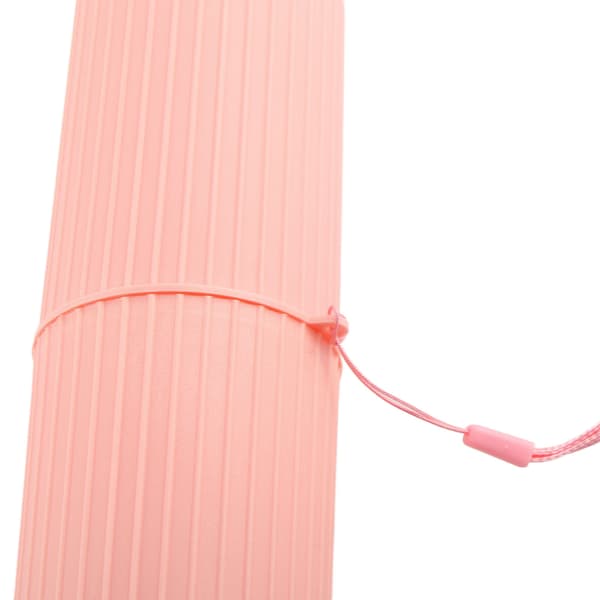 Bärbart rosa resetandborstfodral med halkfritt kopplock