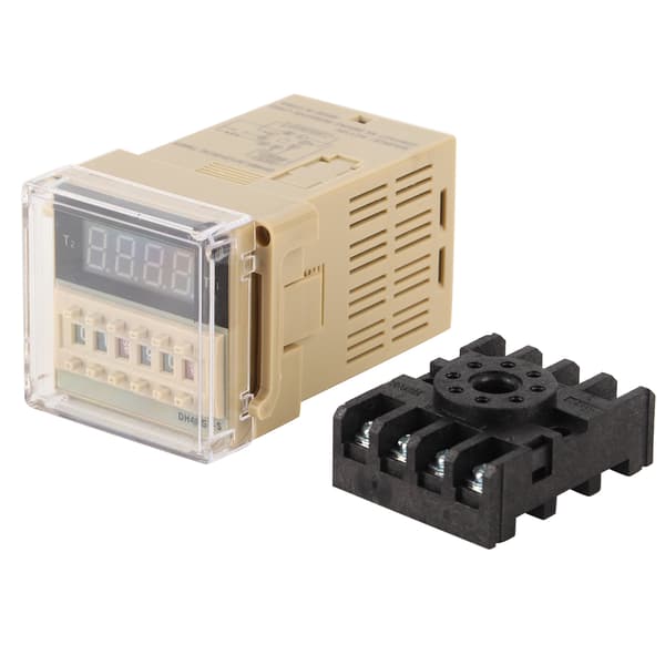 110V AC DH48S-S 0.1s~99h Cykeltimerrelä Digital Display med Sockel