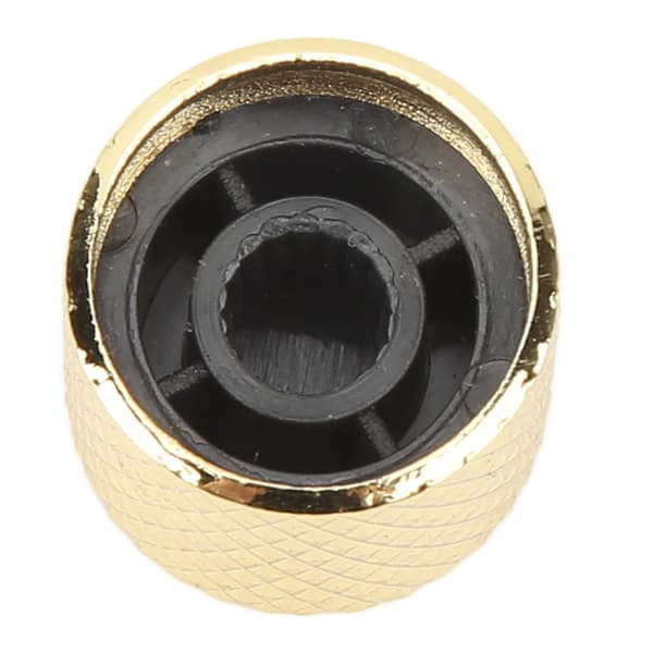 3-pack metallguld gitarrvolymkontrollrattar, universell ersättning för elgitarrbaspotentiometer, nordisk stil