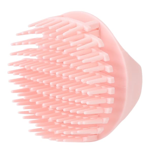 Hovedbundsskrubber Bløde silikonebørster Hårshampoo Børste Hovedbundsrensemassagekam Lyserød