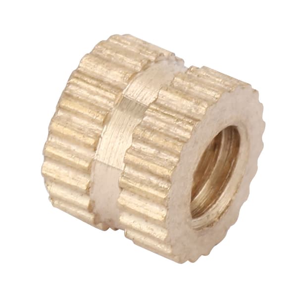 Messing riflede runde indsatser M4 (6mm x 6.3mm), 30-styks sæt