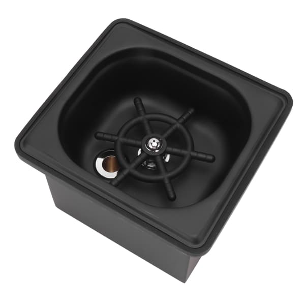 Rustfrit Stål Auto Glas Coaster Bakke til Vask - Sort Lille, Ideel til Cafe, Hotel, Bar, Mælk, Te