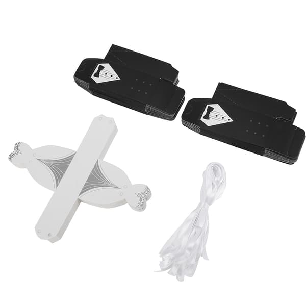 Elegant Romantisk Box Godis Gåva Bröllopsfest Dekoration, 2-pack