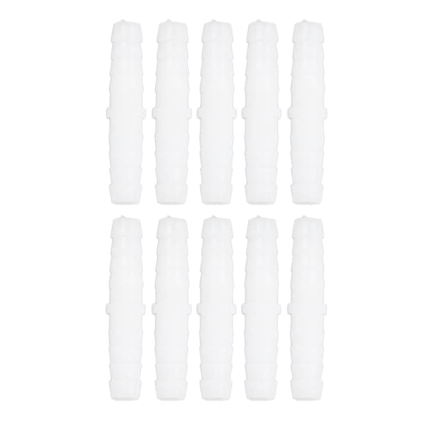10 st plastslangkoppling rak skarvförbindare 6mm x 6mm