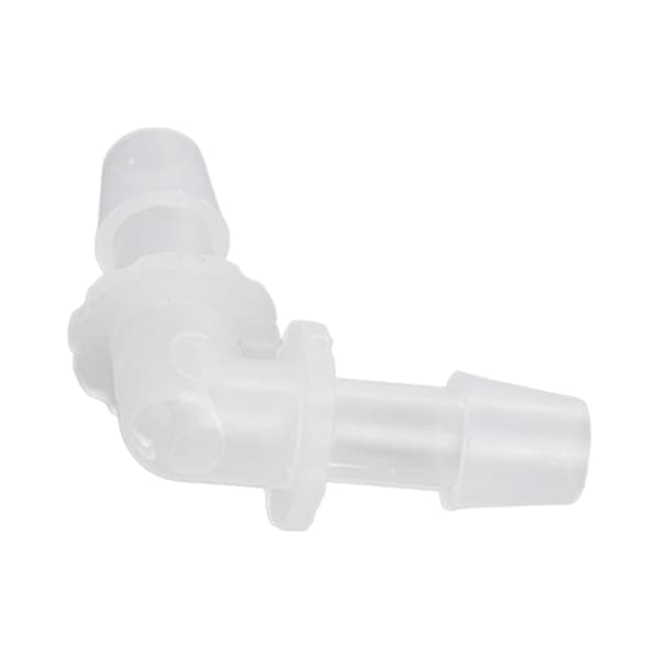 10 stk. 90 graders albueslangeforbindelse, L-formede plastfittings med lige diameter, 7,9 mm