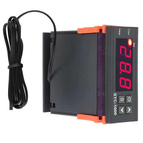 Digital termostat temperaturregulator sensor 110-220V elektrisk uppvärmning kylning