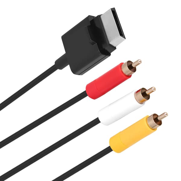 1,8M ABS Komposit A/V Ledningskabel til Xbox 360 Slim Spilsystem, 1-pak