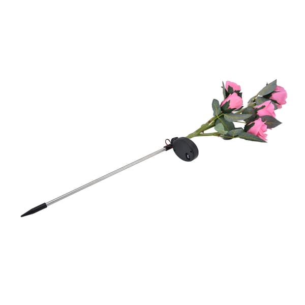 Solcelle Blomsterlys Pink, Vandtæt, Solcellepanel, Intelligent Auto Tænd/Sluk, Havedekoration