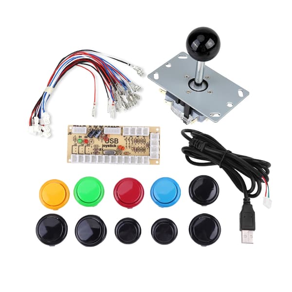 Zero Delay Arcade Game DIY Kits Dele 10 Knapper Joystick USB Encoder til MAME PC