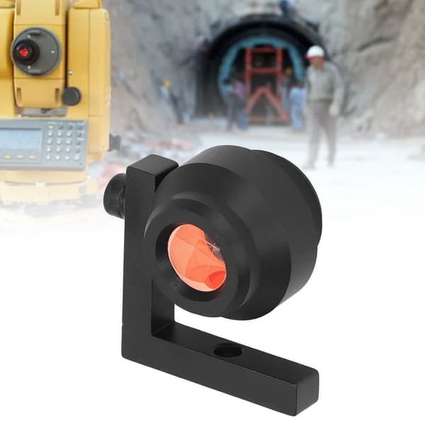 Optisk glas retvinklet prisme 90° dobbeltsidet refleksion, L-formet stativ til måling
