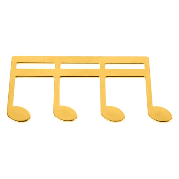Notklämma i metall Bärbar nothållare för piano gitarr fiol keyboard guld 1-pack