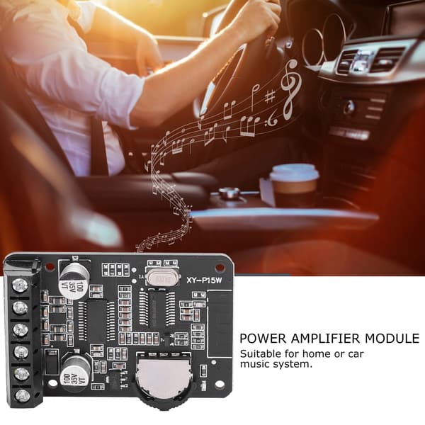 Bluetooth Stereo Effektforstærkerkort 15W Digital Modul HiFi Elektronisk Komponent