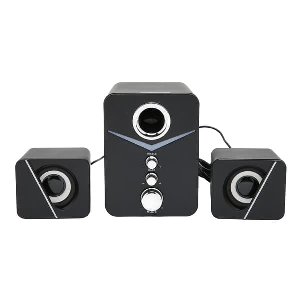 Bluetooth-datorhögtalare 2.1 Djup bas Kompakt skrivbordsljud för bröllopsfest, svart