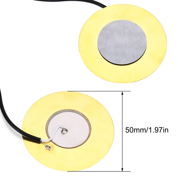 50 mm metallkontaktpickup piezo-givare förkopplad förstärkare för gitarrtillbehör