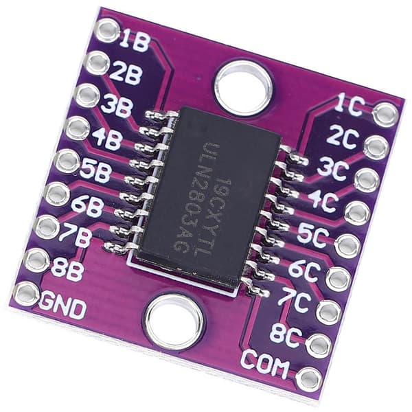 2 stk. ULN2803A Darlington Driver Board 50V Lilla Industriel Relæmodul