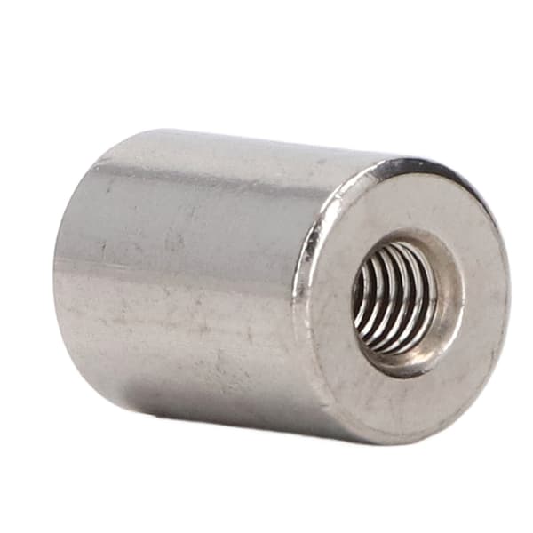 20 stk. M5x0,8 rustfrit stål 304 hungevind rundstangsforbinder, 12 mm OD, 16 mm længde