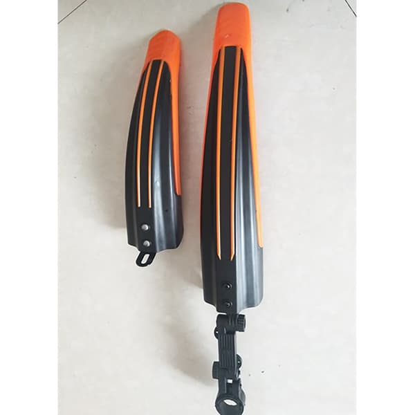 2 st cykel fram- och bakskärmar, orange PP MTB för cykling