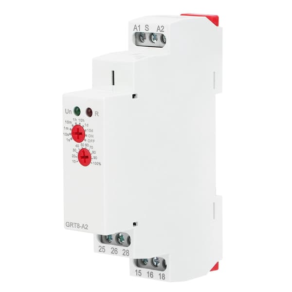 1PC GRT8-A2 Din Rail Timer Relä, Multifunktions Autokontroll, AC/DC 12-240V, Industriell Strömbrytare