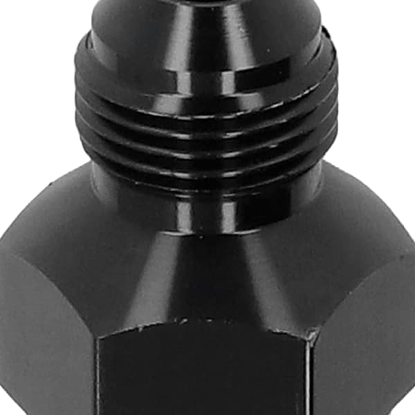 AN10 til AN8 Reducer Fitting, Sort Aluminiumlegering, Lige Adapter, Hun til Han