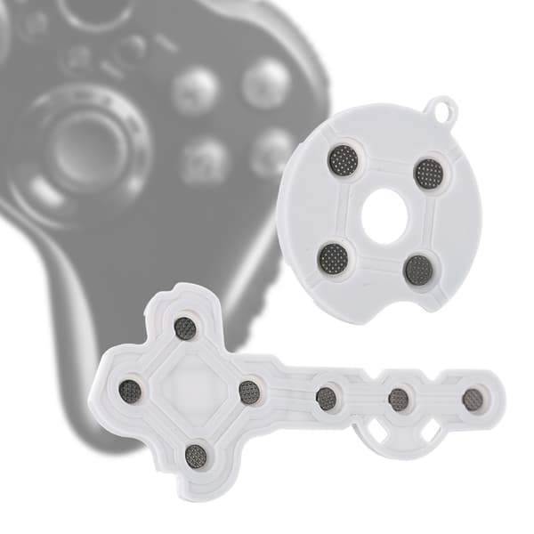 10x ledende gummiknappuder til Xbox 360 Gamepad Controller, ABS, 20g, spiltilbehør