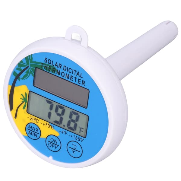Digitalt pooltermometer med min/maks vandtemperaturvisning, flydende termometer til swimmingpool