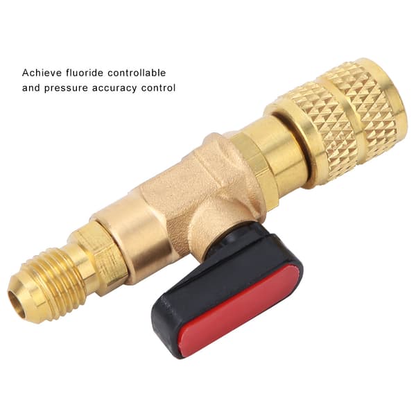 Messing R410 Køle Kugleventil 45BAR G1/4 G5/16 Adapter Stik