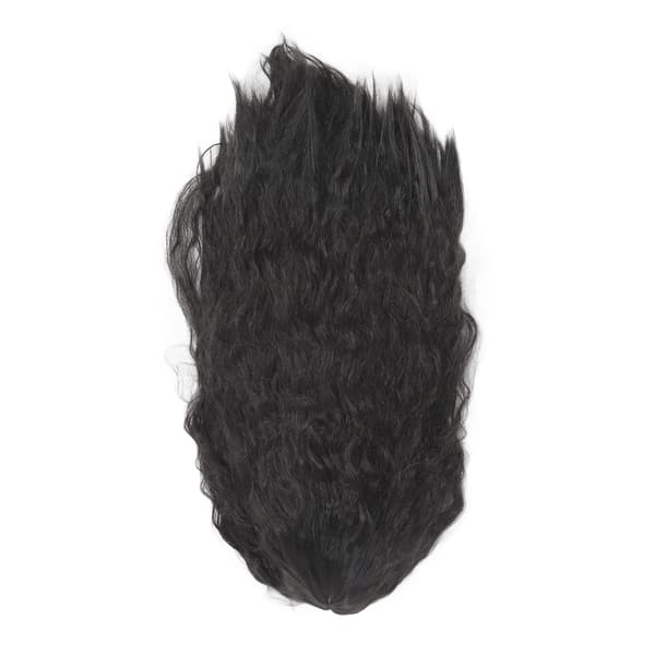 Dameparyk Afslappet Mode Sort Lang Krøllet Bølget Blondefront Hår Toupee til Kvinder Piger