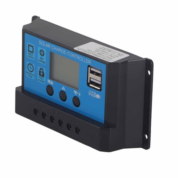 20A 12V 24V 2-vägs MOS Solcellsladdningsregulator PWM 3-stegs Batteriregulatorpanel